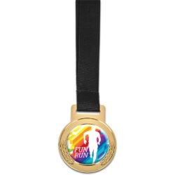 Altitude Achiever Medal With Black Petersham Lanyard