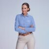 Ladies Long Sleeve Oxford Shirt