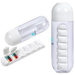 Altitude Vita-Stream Pill Box Plastic Water Bottle - 600ml