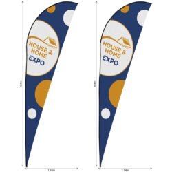 Legend 4m Sublimated Sharkfin Flying Banner Skin - Set Of 2 (Excludes Hardware)