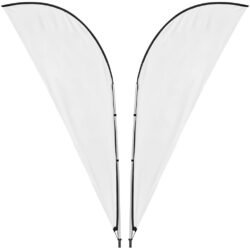 Legend 3M Sublimated Sharkfin Double-Sided Flying Banner - 1 complete unit