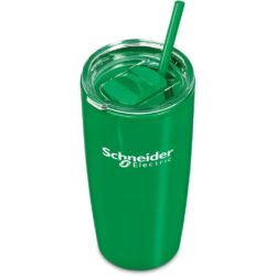Altitude Daytona Plastic 2-in-1 Double-Wall Tumbler & Straw - 600ml
