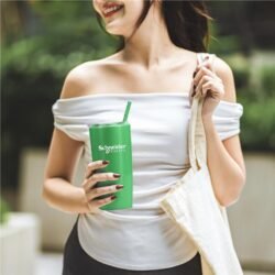 Altitude Daytona Plastic 2-in-1 Double-Wall Tumbler & Straw - 600ml