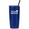 Altitude Daytona Plastic 2-in-1 Double-Wall Tumbler & Straw - 600ml