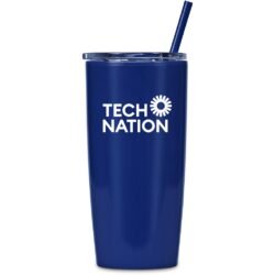 Altitude Daytona Plastic 2-in-1 Double-Wall Tumbler & Straw - 600ml
