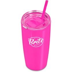 Altitude Daytona Plastic 2-in-1 Double-Wall Tumbler & Straw - 600ml