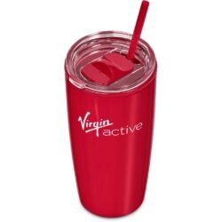 Altitude Daytona Plastic 2-in-1 Double-Wall Tumbler & Straw - 600ml