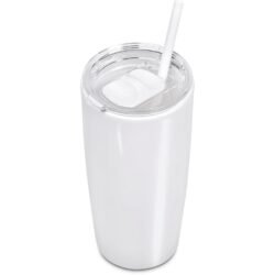 Altitude Daytona Plastic 2-in-1 Double-Wall Tumbler & Straw - 600ml