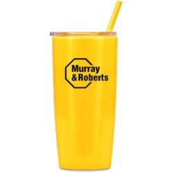 Altitude Daytona Plastic 2-in-1 Double-Wall Tumbler & Straw - 600ml