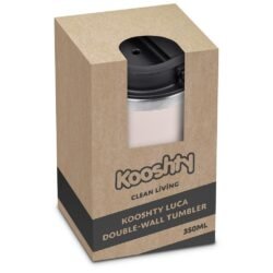 Kooshty Luca Stainless Steel & Plastic Double-Wall Tumbler – 350ml
