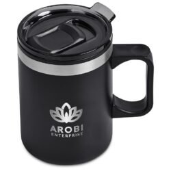 Kooshty Angelo Stainless Steel & Plastic Double-Wall Mug – 360ml