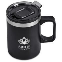 Kooshty Angelo Stainless Steel & Plastic Double-Wall Mug – 360ml