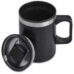 Kooshty Angelo Stainless Steel & Plastic Double-Wall Mug – 360ml