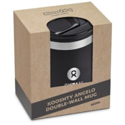 Kooshty Angelo Stainless Steel & Plastic Double-Wall Mug – 360ml