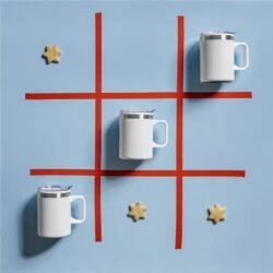 Kooshty Angelo Stainless Steel & Plastic Double-Wall Mug – 360ml