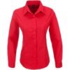 ELE-5615-R_1024X1024 Ladies Long Sleeve Preston Shirt - Red