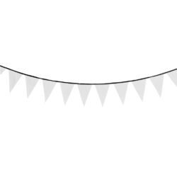 Sublimated Single-Sided Polyester Triangle Bunting 10m