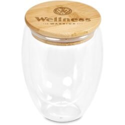 Okiyo Aibo Glass & Bamboo Coffee Set