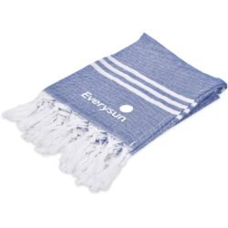 US Basic Santa Cruz Cotton-Rich Beach Towel & Drawstring Bag