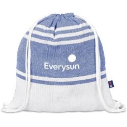 US Basic Santa Cruz Cotton-Rich Beach Towel & Drawstring Bag