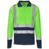 GS-AL-293-A-L_1024X1024 Long Sleeve Surveyor Two-Tone Hi-Viz Golf Shirt
