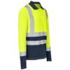 GS-AL-293-A-Y-GHSI_1024X1024 Long Sleeve Surveyor Two-Tone Hi-Viz Golf Shirt