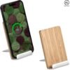 Okiyo Hakka Bamboo & Recycled Aluminium Wireless Charging Phone Stand