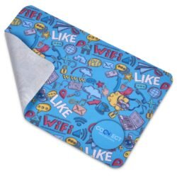 Pre-Printed Sample Hoppla Sparkra Polyester Keyboard Protector Cloth