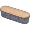 Okiyo Byoga Recycled PET Felt & Bamboo Stationery Case