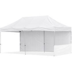 Coated Steel Sublimated Gazebo 6m x 3m - 1 Short Half-Wall Skin - 1 Long Full Wall Skin