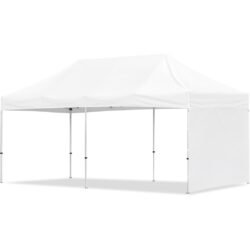 Coated Steel Sublimated Gazebo 6m x 3m -  1 Short Full-Wall Skin