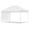Coated Steel Sublimated Gazebo 4.5m x 3m - 1 Short Full-Wall Skin