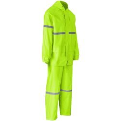 ALT-1601-L-GHSI_1024X1024 Outdoor Hi-Viz Reflective Polyester/PVC Rainsuit - Lime
