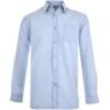 Mens Long Sleeve Apollo Shirt - Light Blue