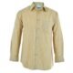Mens Long Sleeve Finlay Shirt - Stone