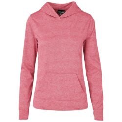 Ladies Fitness Lightweight Hooded Sweater - Red
