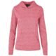 Ladies Fitness Lightweight Hooded Sweater - Red