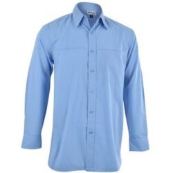 Mens Long Sleeve Harry Casual Shirt - Sky Blue