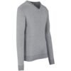 Mens Long Sleeve Peru V-Neck Jersey - Grey
