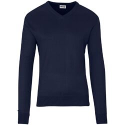 Mens Long Sleeve Peru V-Neck Jersey - Navy