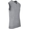 Mens Sleeveless Peru V-Neck Jersey - Grey
