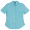 Ladies Short Sleeve Rita Shirt - Aqua