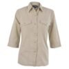 Ladies 3/4 Sleeve Sally Casual Shirt - Stone