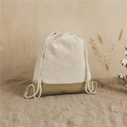 Okiyo Bijin Jute & Cotton Drawstring Bag