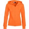 Ladies Bravo Hooded Sweater - Orange