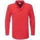 Mens Long Sleeve Boston Golf Shirt - Red