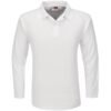 Mens Long Sleeve Boston Golf Shirt - White
