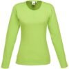 Ladies Long Sleeve Portland T-Shirt - Lime