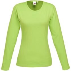 Ladies Long Sleeve Portland T-Shirt - Lime