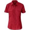 Ladies Short Sleeve Kensington Shirt - Red